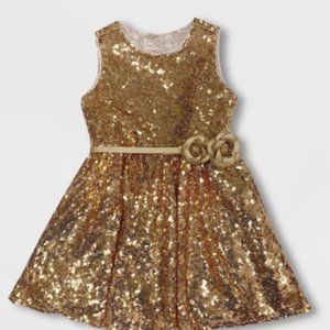 Girls' Disney Belle Dress - Gold - Disney Store